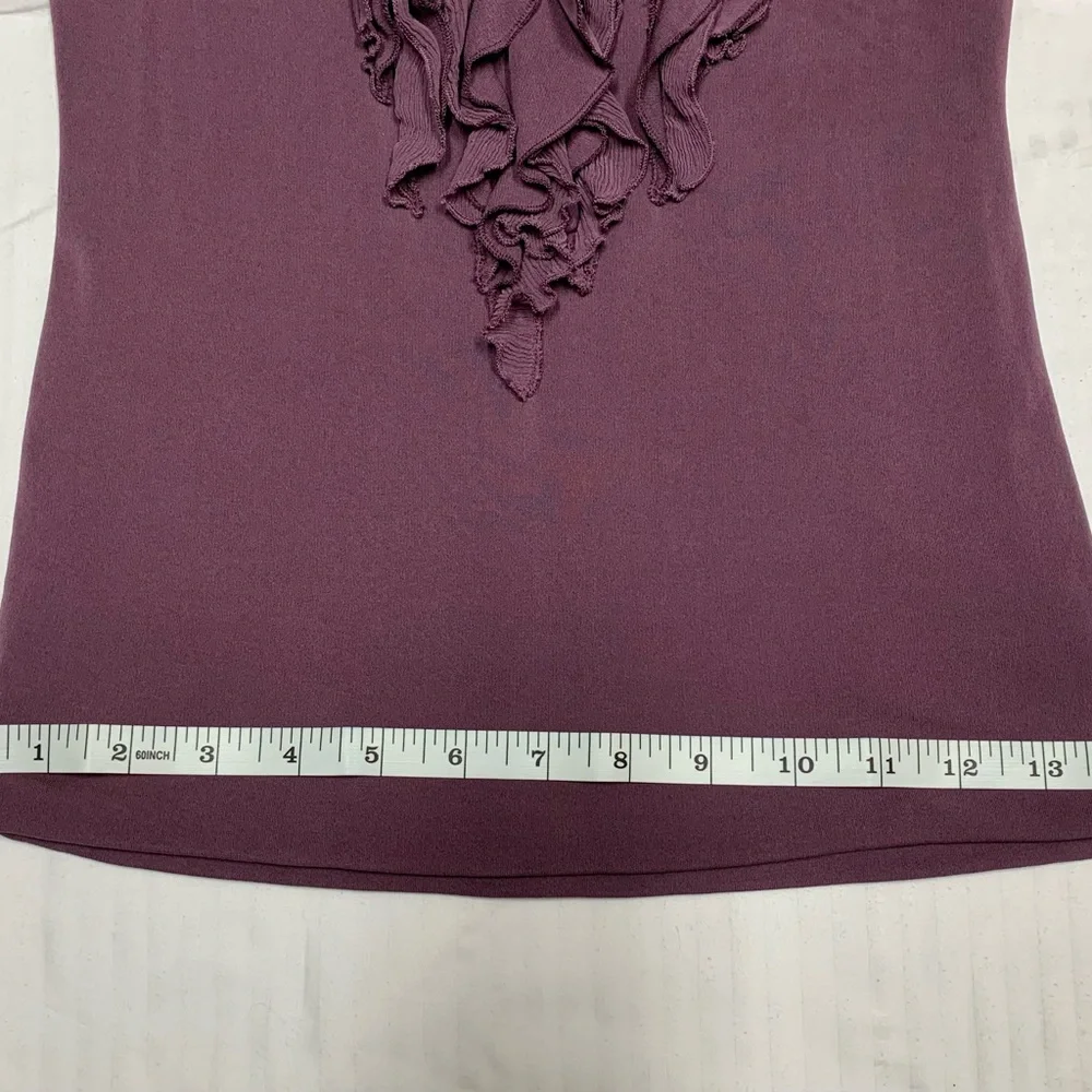 Women's Purple Ruffle Top - Picture 4 of 6